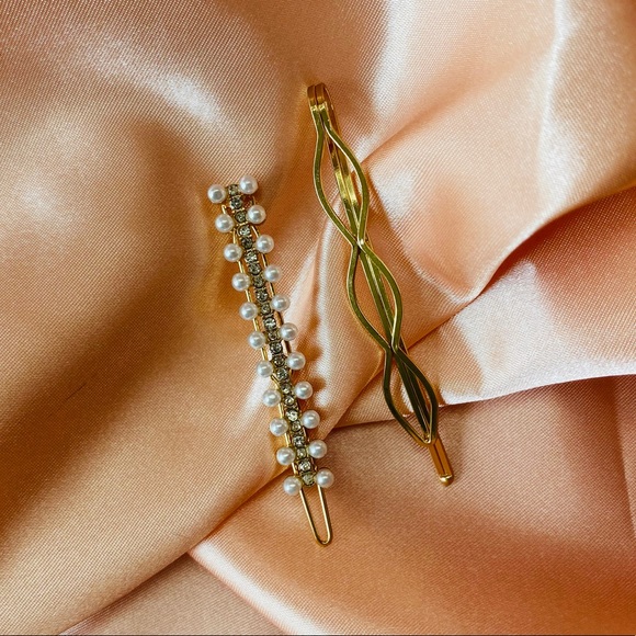 💕💕Last one Faux Pearl Wire Hair Clip Hair pins - Picture 2 of 10